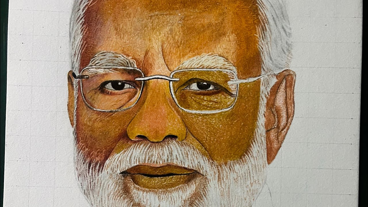 10-Minute Silent Portrait Drawing of Narendra Modi ji | Realistic Pencil Art #portraitdrawing #art 