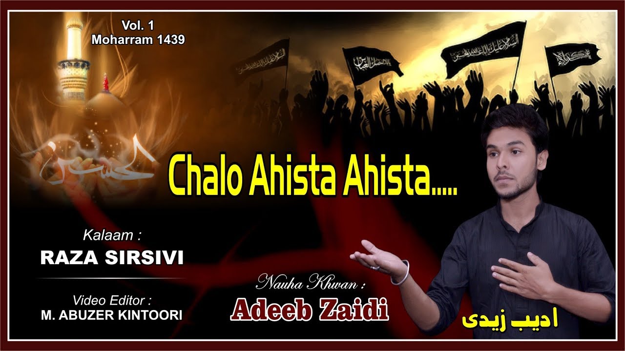 Chalo Ahista Ahista | Adeeb Zaidi | Husain Ka Matam | Raza Sirsivi | Best Moharram Nohey