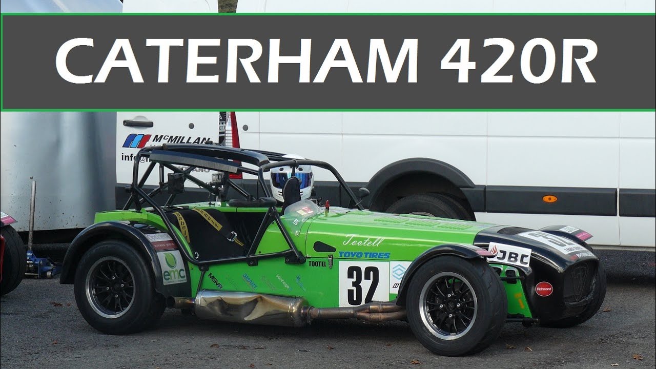 Caterham 420R Race Car Sound on Track - Flyby Acceleration