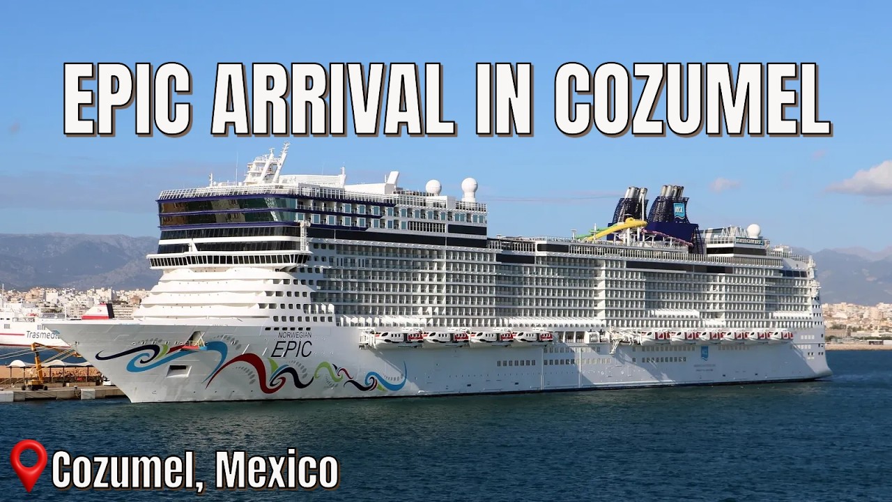 ⛴️ Epic Arrival Timelapse ⚓Norwegian Epic Docking in Cozumel