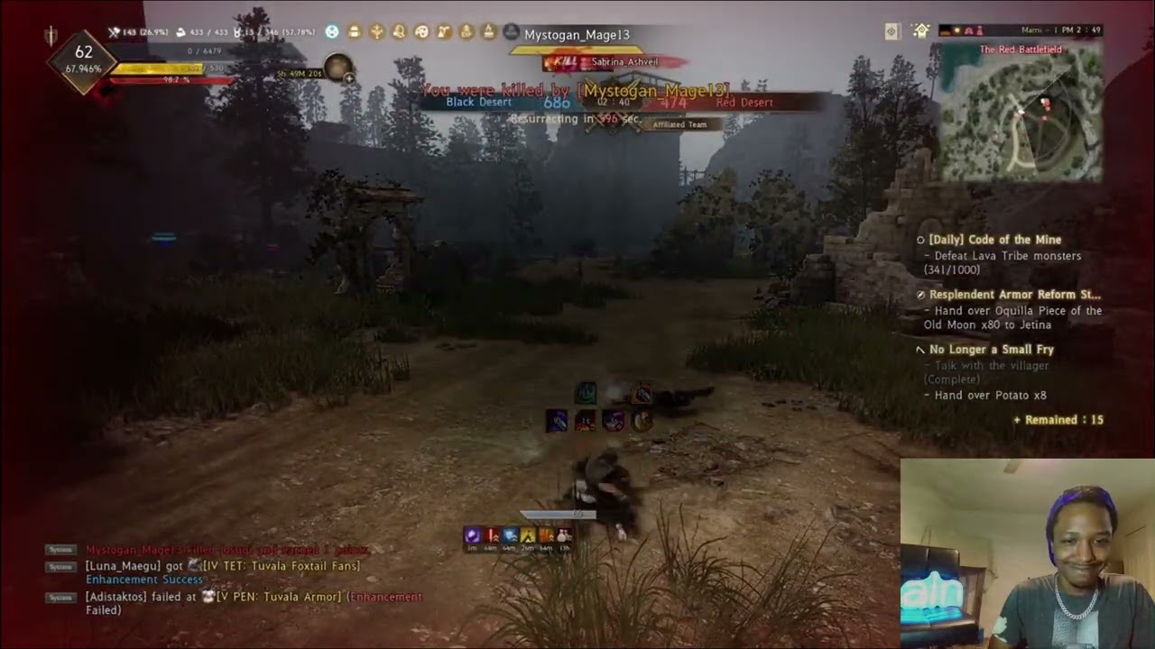 Watched my Black Desert Red Battlefield Highlights - Musa class in large-scale PvP 2024