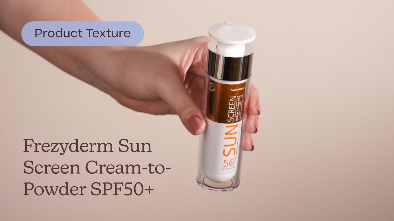 Frezyderm Sun Screen Cream-to-Powder SPF50+ Texture | Care to Beauty