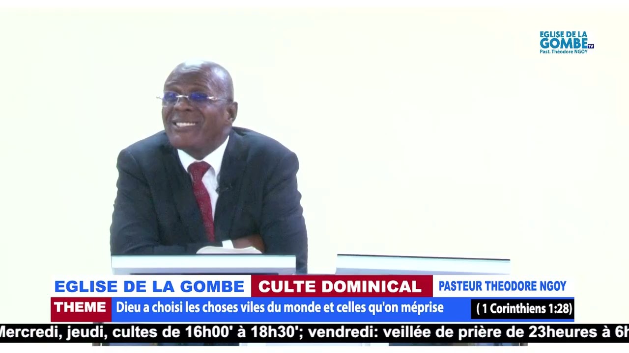 CULTE  DU 01 FÉVRIER 2026 THÈME : Dieu a choisi les choses viles du monde et celles qu'on méprise 