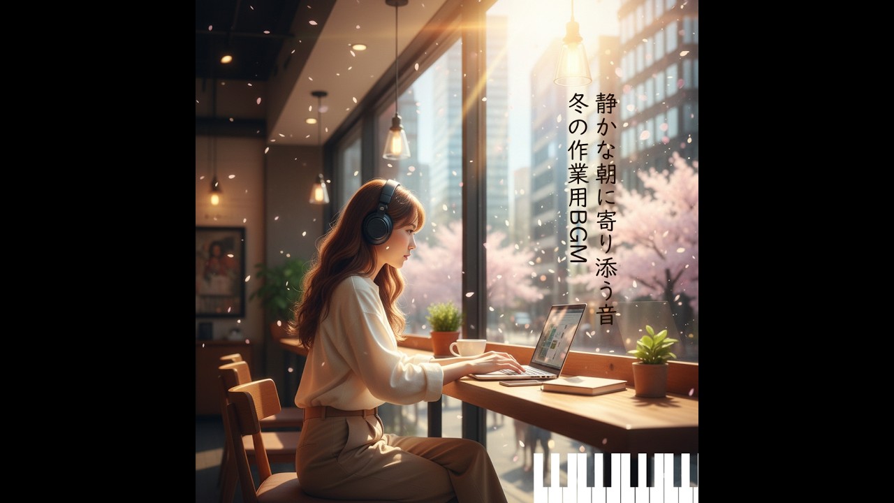 淡い冬の光に沈む90分｜静かな朝に思考が整う作業用BGM  #作業用BGM #勉強用BGM #集中力 #没入 #思考を整える #朝活BGM
