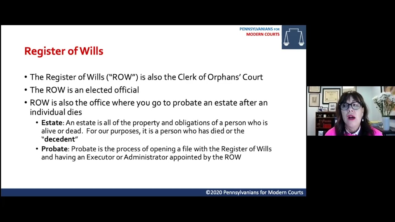 How to Administer an Estate | Pennsylvanians for Modern Courts
