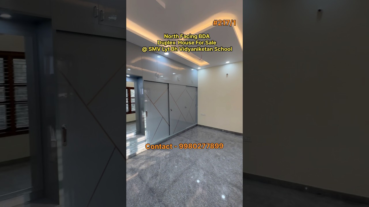 #217/1 #Дуплекс BDA с видом на север на продажу в SMV Lyt Bh Видьяникетан #houseforsaleinbangalore