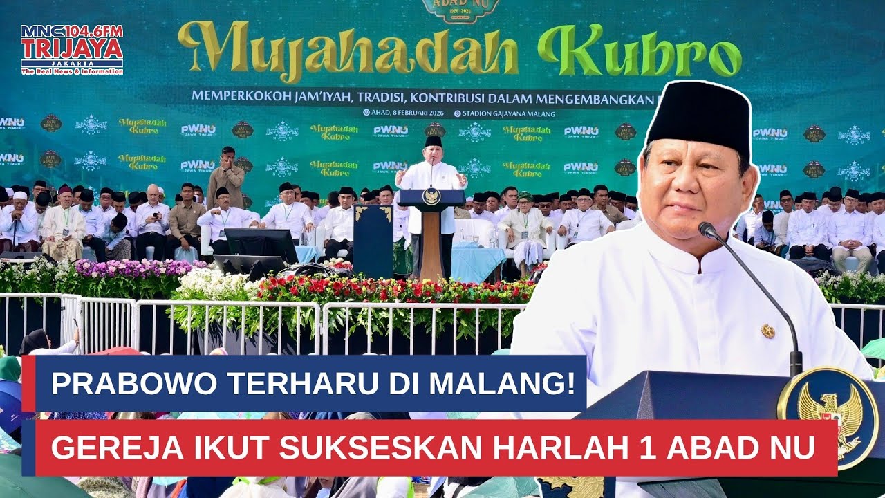 Presiden Prabowo Terharu Gereja di Malang Bantu Acara 1 Abad NU, Kenang Gus Dur | Trijaya Update