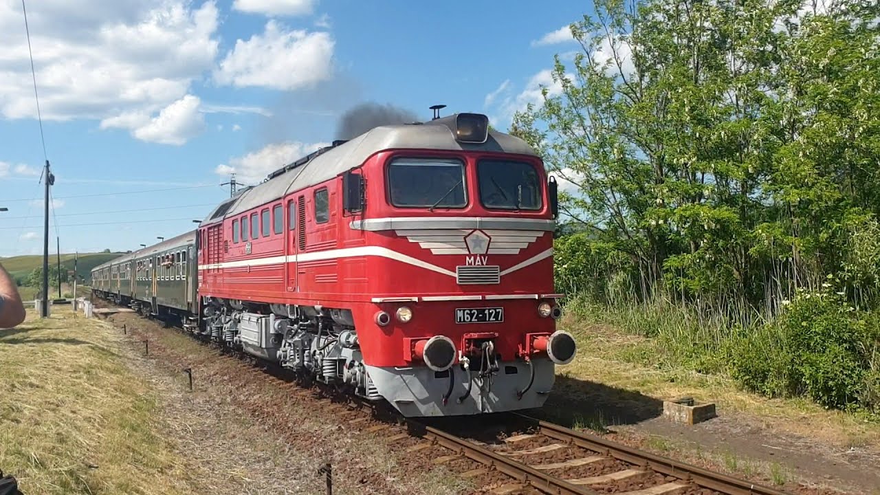 [M&Aacute;V]  M62-127 psz. d&iacute;zelmozdony, Zagyvap&aacute;lfalva - Kisterenye &aacute;llom&aacute;sk&ouml;z