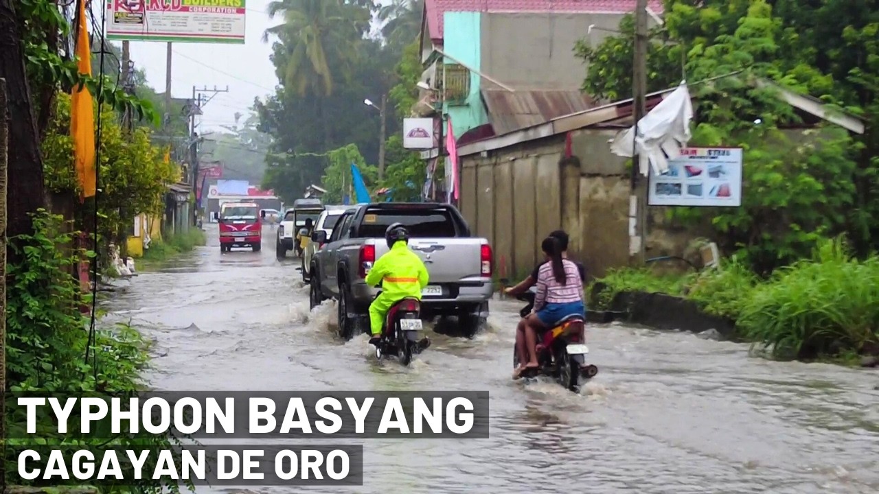 Typhoon Basyang Passes Through Cagayan de Oro, Northern Mindanao - Philippines #typhonbasyang