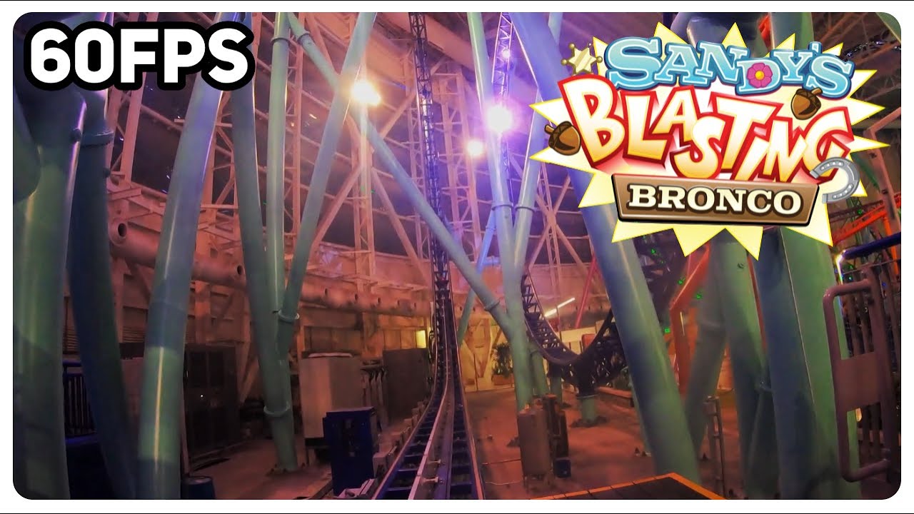 Sandy's Blasting Bronco front seat on-ride 4K POV @60fps - Nickelodeon Universe, East Rutherford NJ