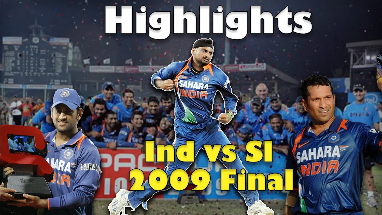 Ind vs Sl | 2009 Final Compaq Cup | Sachin 44th ODI Century