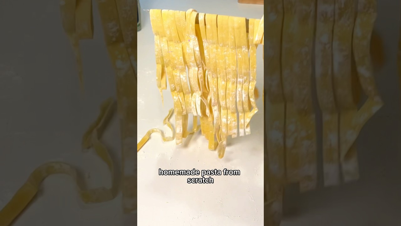 How To Make Homemade Egg Tagliatelle | Fresh Pasta Recipe #pasta #pastarecipe #freshpasta #recipe
