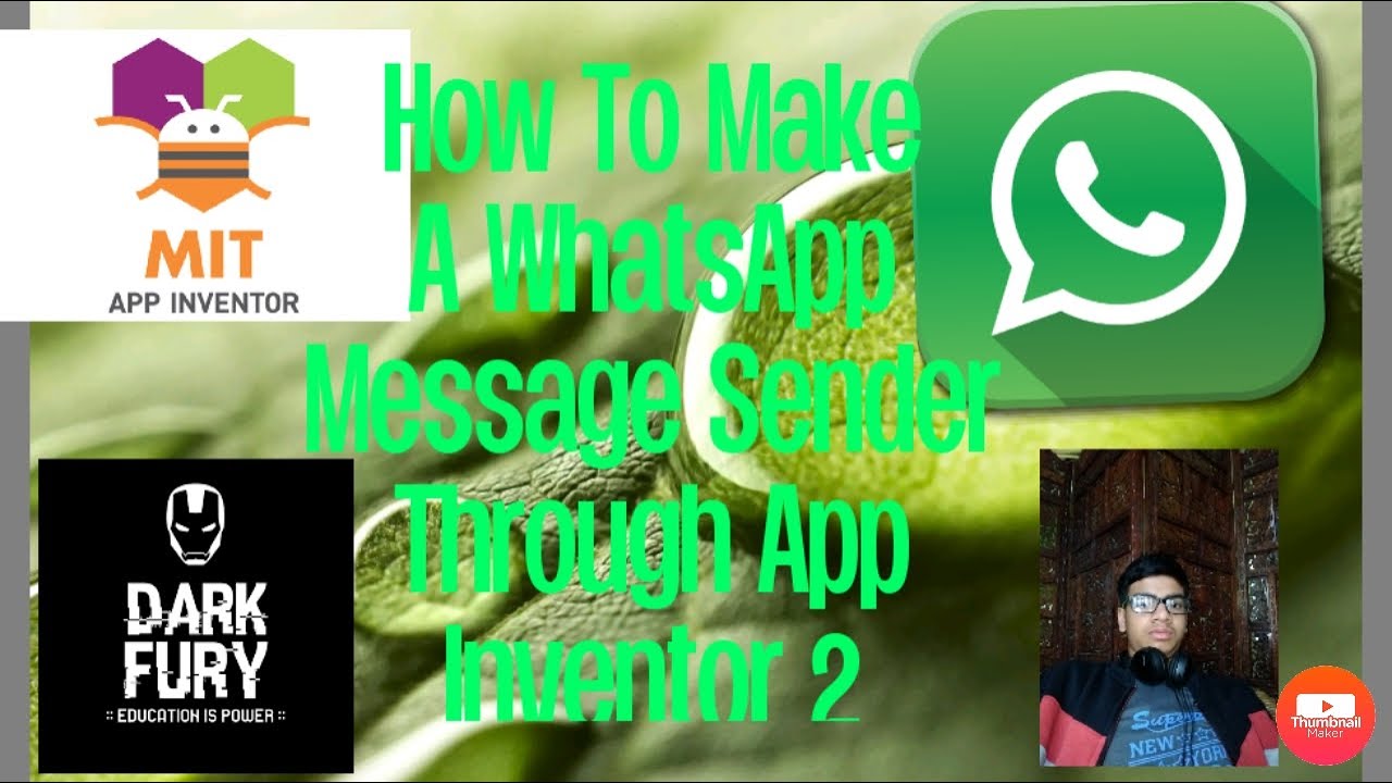 How to make WhatsApp messenger through MIT app inventor 2📱| dark fury -:education is power:-