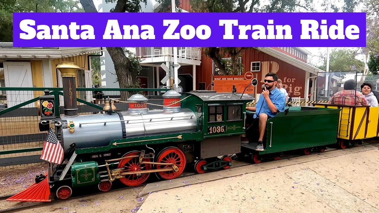 Santa Ana Zoo Train Ride. | Yoshi's Adventures. 4K