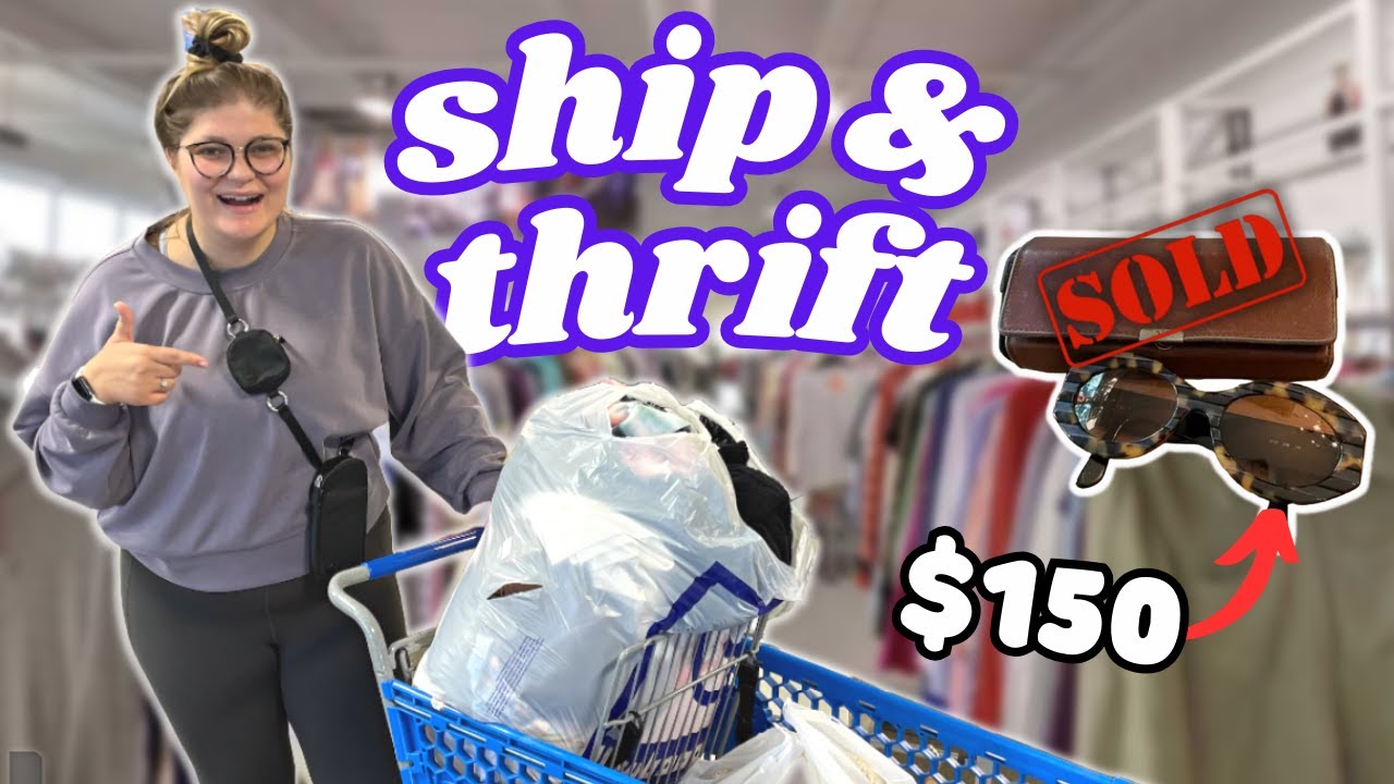 THESE GLASSES SOLD FOR $$$! 😎 Thrift With Me for Poshmark & eBay + Ship Sales With Me!