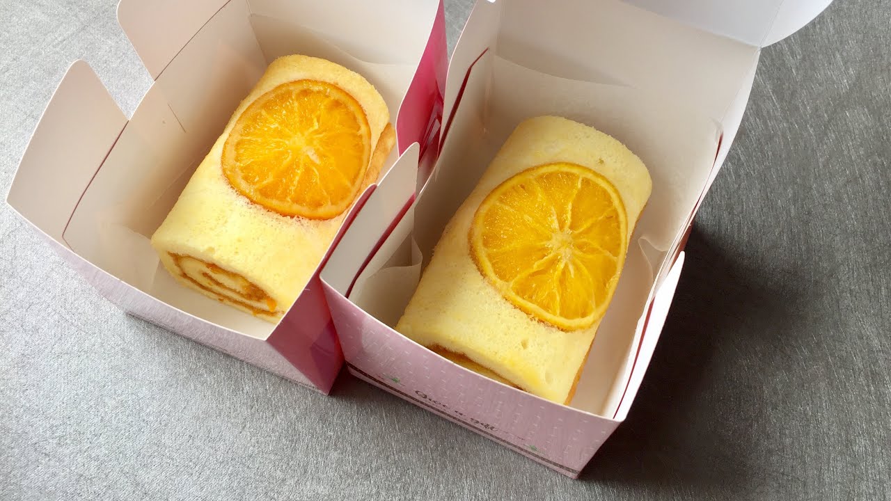 เค้กโรลส้ม เนื้อนุ่ม เบาละเอียด หอมมากๆ Gâteau roulé à l'orange