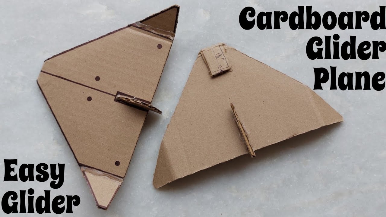 How to Make a Cardboard Glider Plane