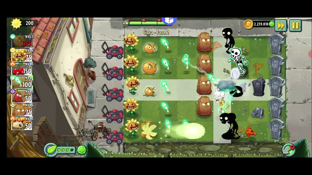 Jogando evento berçário de plantas de cidra pvz2 