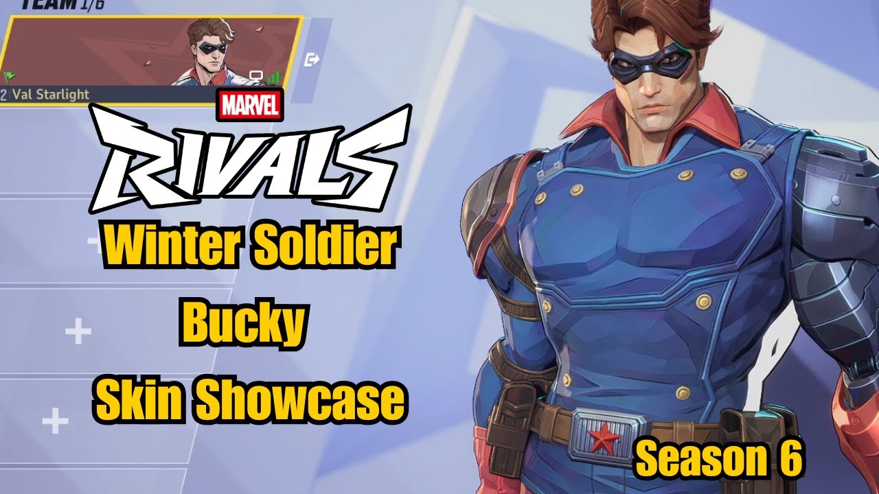 Winter Soldier | Bucky Battle Pass Skin Showcase | Marvel Rivals Gameplay Season 6 Early Access