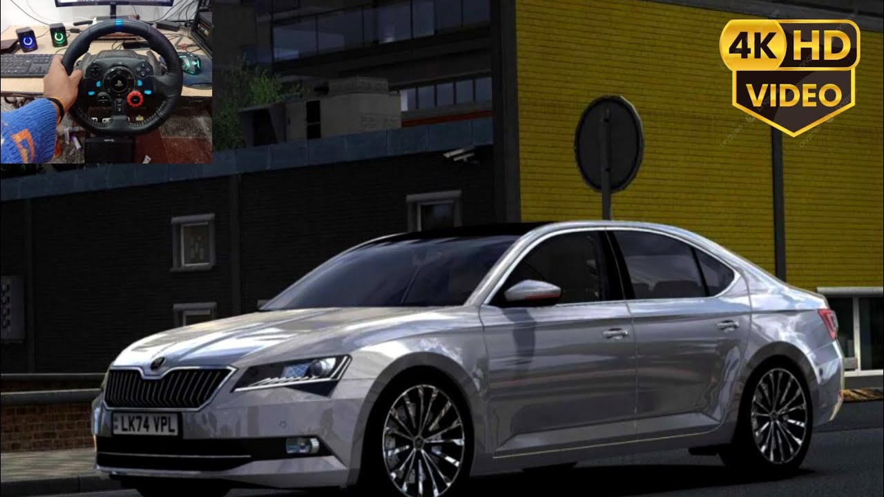 Drive Skoda superb 2025 | Euro TruckSimulator 2 | Logitech g29 Gameplay steering wheel hand shifter 