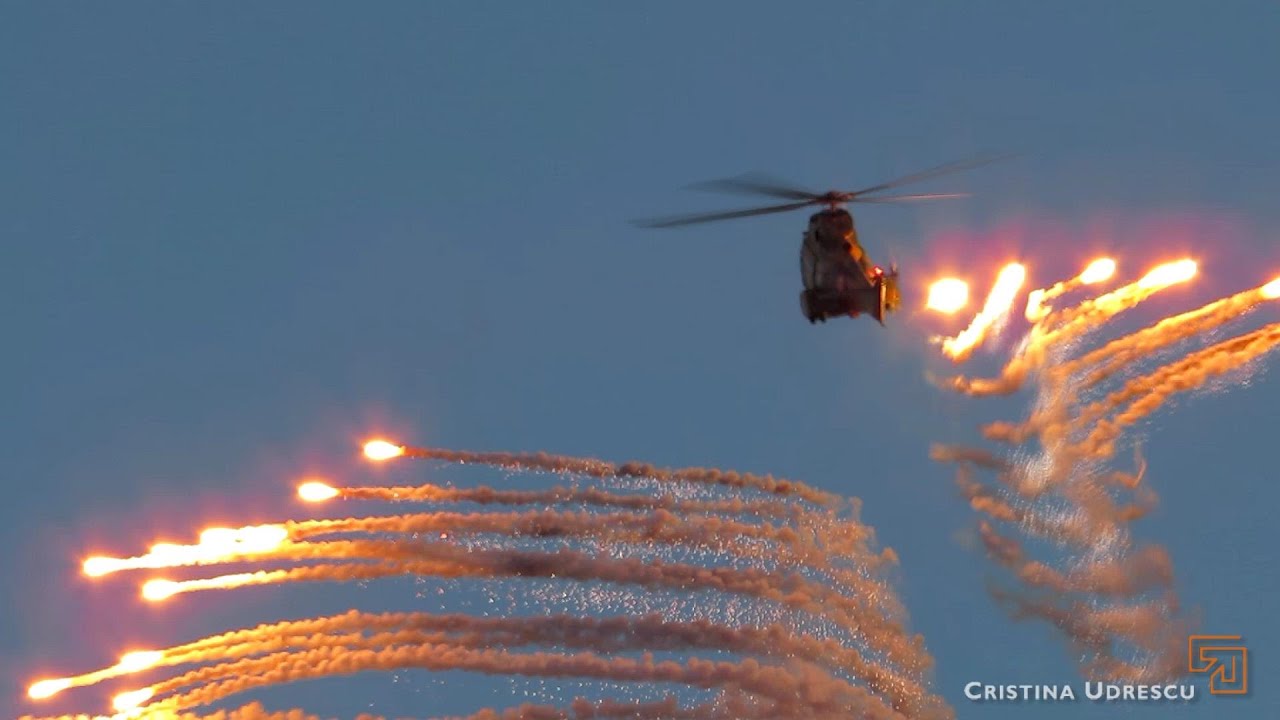 IAR 330 Puma BIAS 2015 full display   - Very low height maneuvers!