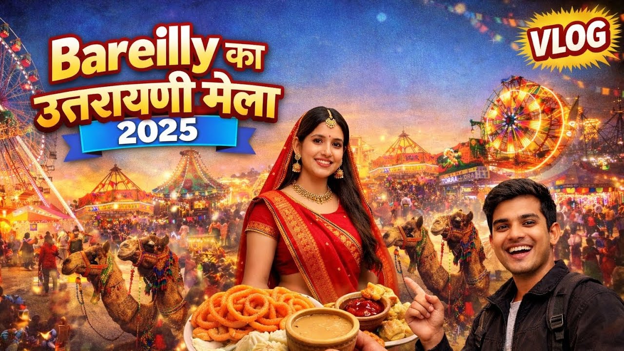 Bareilly Uttaryani Mela 2025 Vlog | Makar Sankranti Fair | Desi Mela Experience #vlog #bareillymela