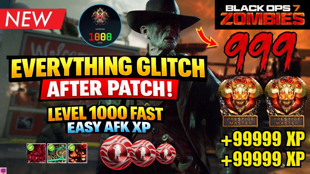 NEW BO7 BROKEN INFINITE XP GLITCH AFTER PATCH! GODMODE AFK + UNLIMITED EVERYTHING | BO7 ZOMBIES
