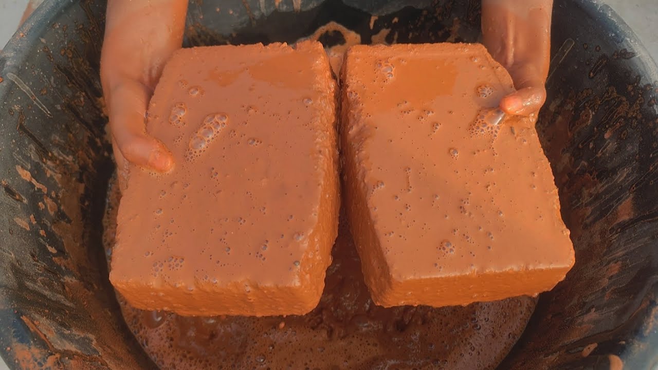 New Video🔊Happy New year 🕛 with your favourite powdery red dirt❤️crumbling🤤in foamy water 🫧🌊