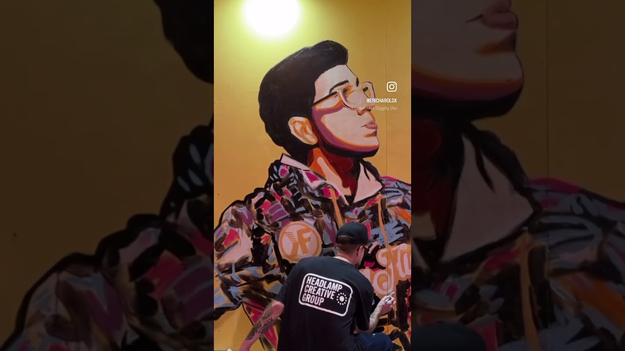 Live Painting by Eric Harold at the YouTube Creator Collective Event @ Soho House, Chicago