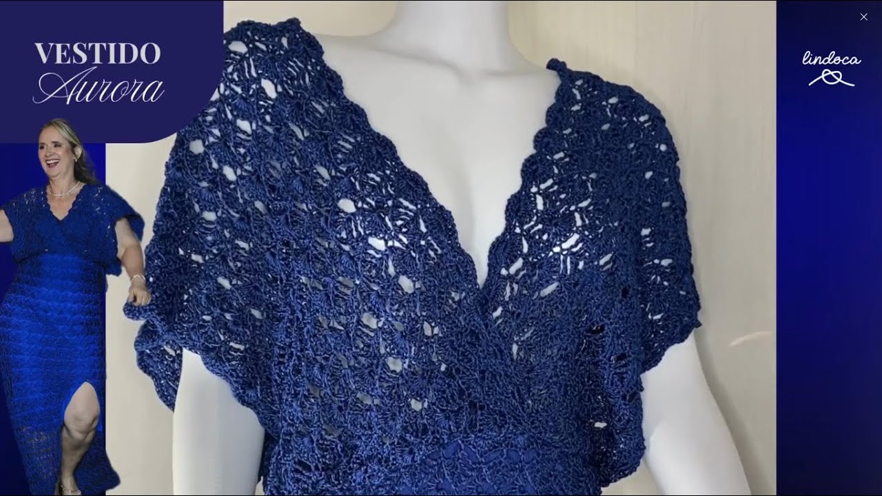 PARTE INICIAL | Tutorial | Vestido Aurora | Crochê de Gala | Lindoca - Crochê e Amigurimi