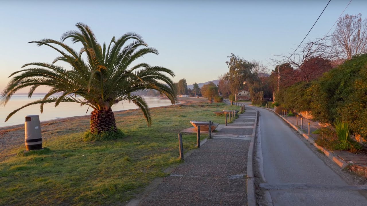 #198 Sunrise beach walk from Agios Panteleimonas to Nea Makri in Athens, Greece