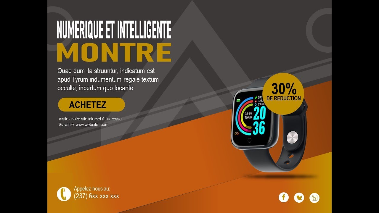 comment réaliser ce magnifique flyer et l'animé avec Powerpoint comme un Pro