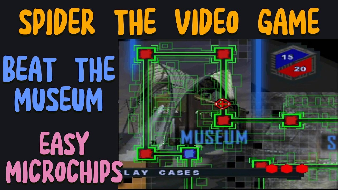 Spider the Video Game Museum walkthrough easiest microchips to beat the level