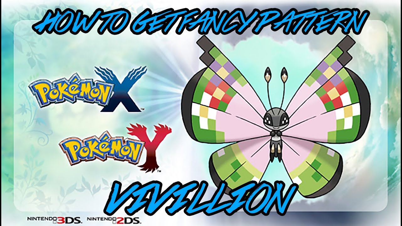 Pokemon X and Y FANCY VIVILLION- HOW TO GET FANCY PATTERN VIVILLION MYSTERY GIFT