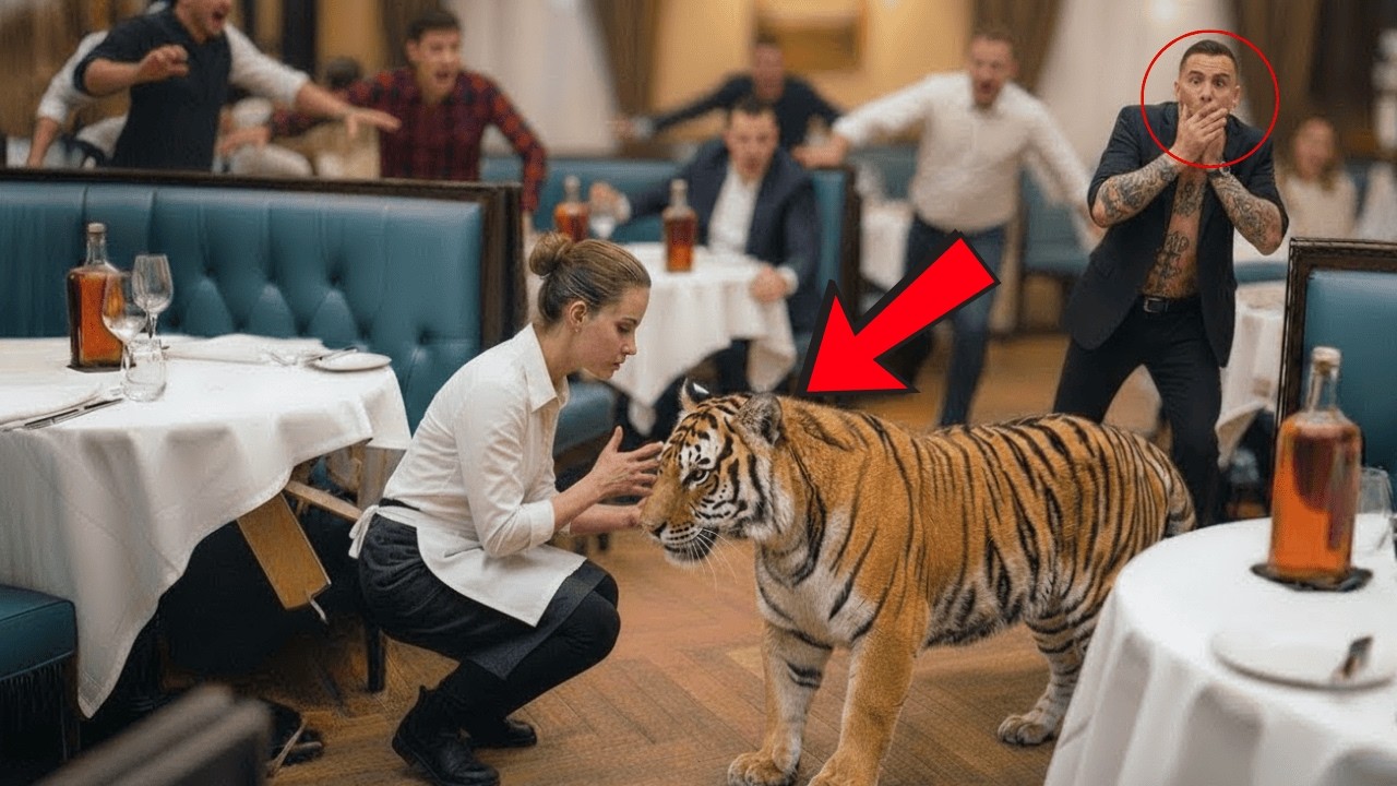 Poor waitress shielded the mafia boss from the villain attack with a tiger, this happened next...