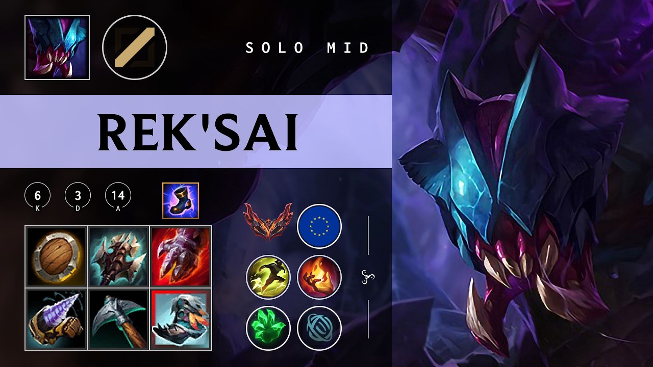 Rek'Sai Mid vs Taliyah - EUW Grandmaster Patch 26.04