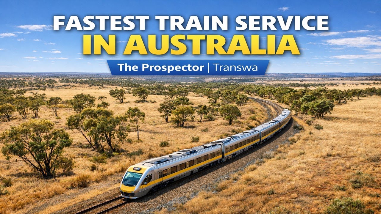 FASTEST TRAIN SERVICE IN AUSTRALIA | Prospector Train Experience | Transwa #train #australia #fast