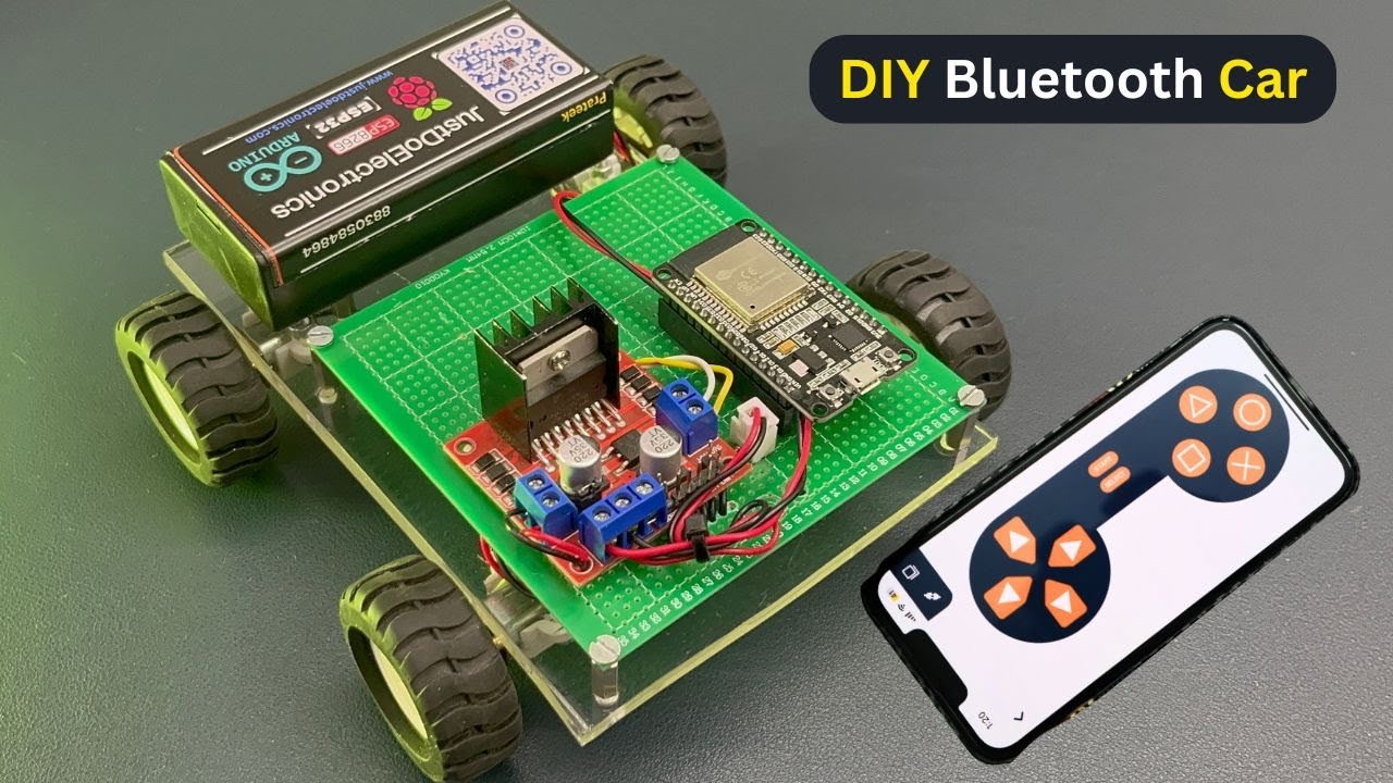 DIY ESP32 Bluetooth Car | Control with iPhone & Android App