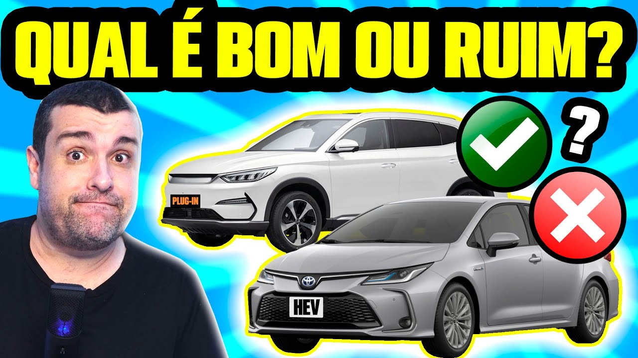 TUDO SOBRE CARRO H&Iacute;BRIDO: LEVE, PLENO ou PLUG-IN? QUAIS OS MELHORES e PIORES? CONSUMO e VANTAGENS!