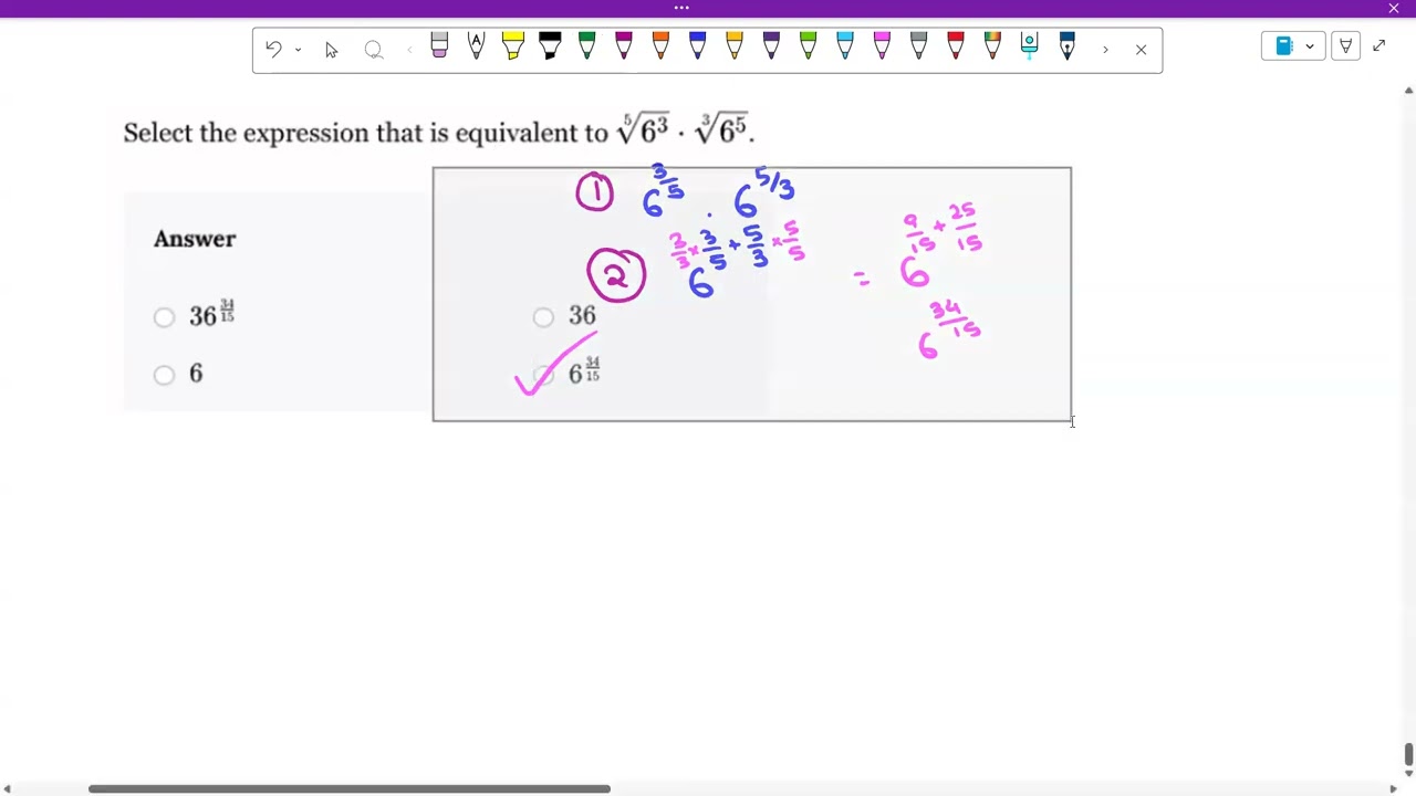 Radical/fractional exponents on integers