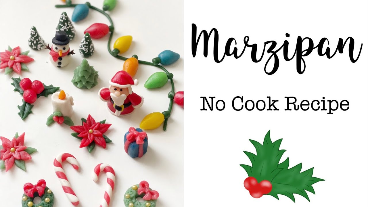 Christmas Marzipan |Easy Marzipan No Cook Eggless Recipe | Cashew Marzipan | Christmas Sweets/Kuswar