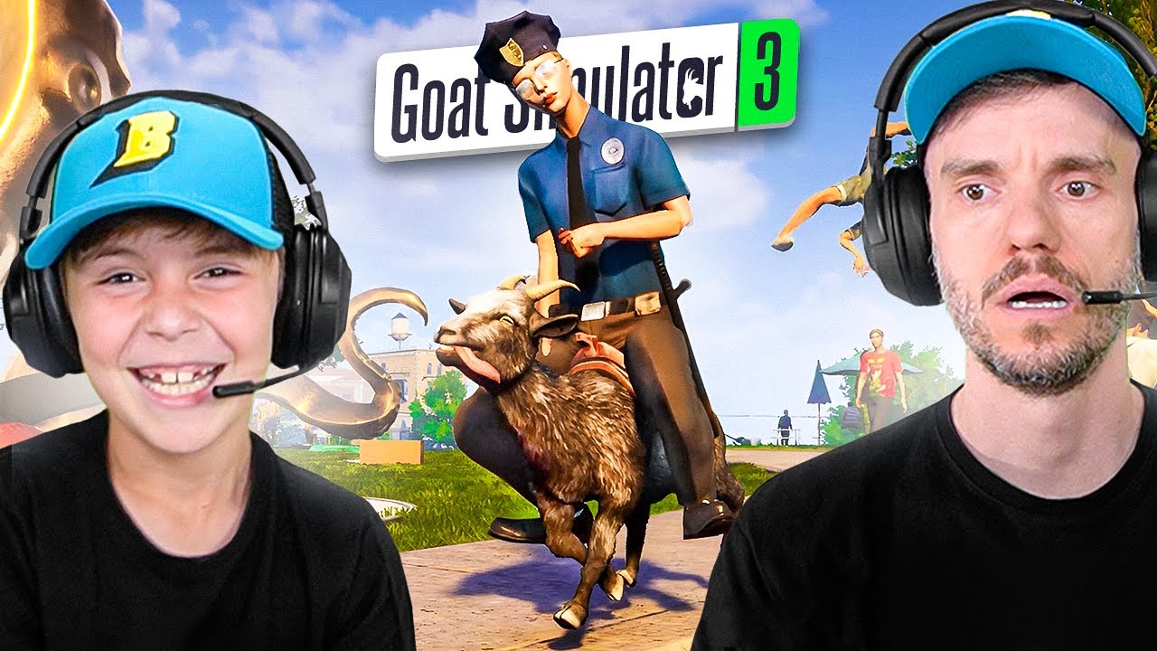 CUIDADO COM A POLICIA NO GOAT SIMULATOR 3 - Brancoala Games