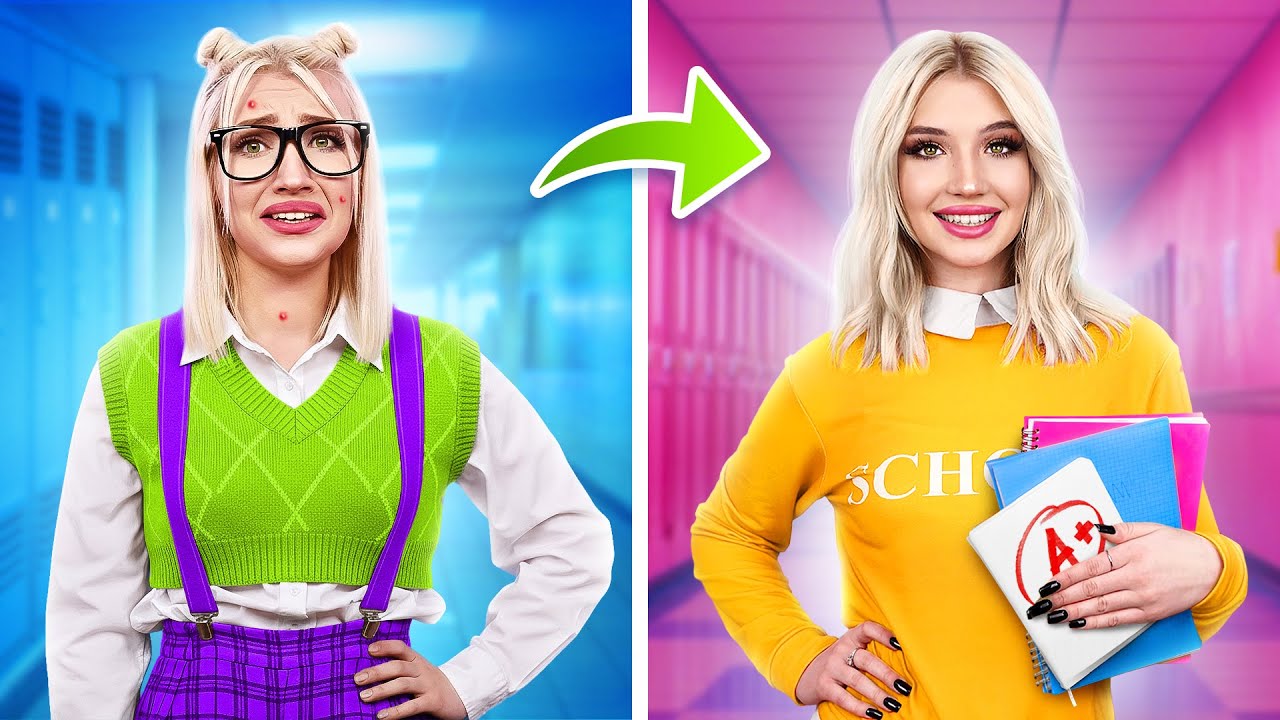 How to Become Beauty Overnight? From Nerd to Popular Student