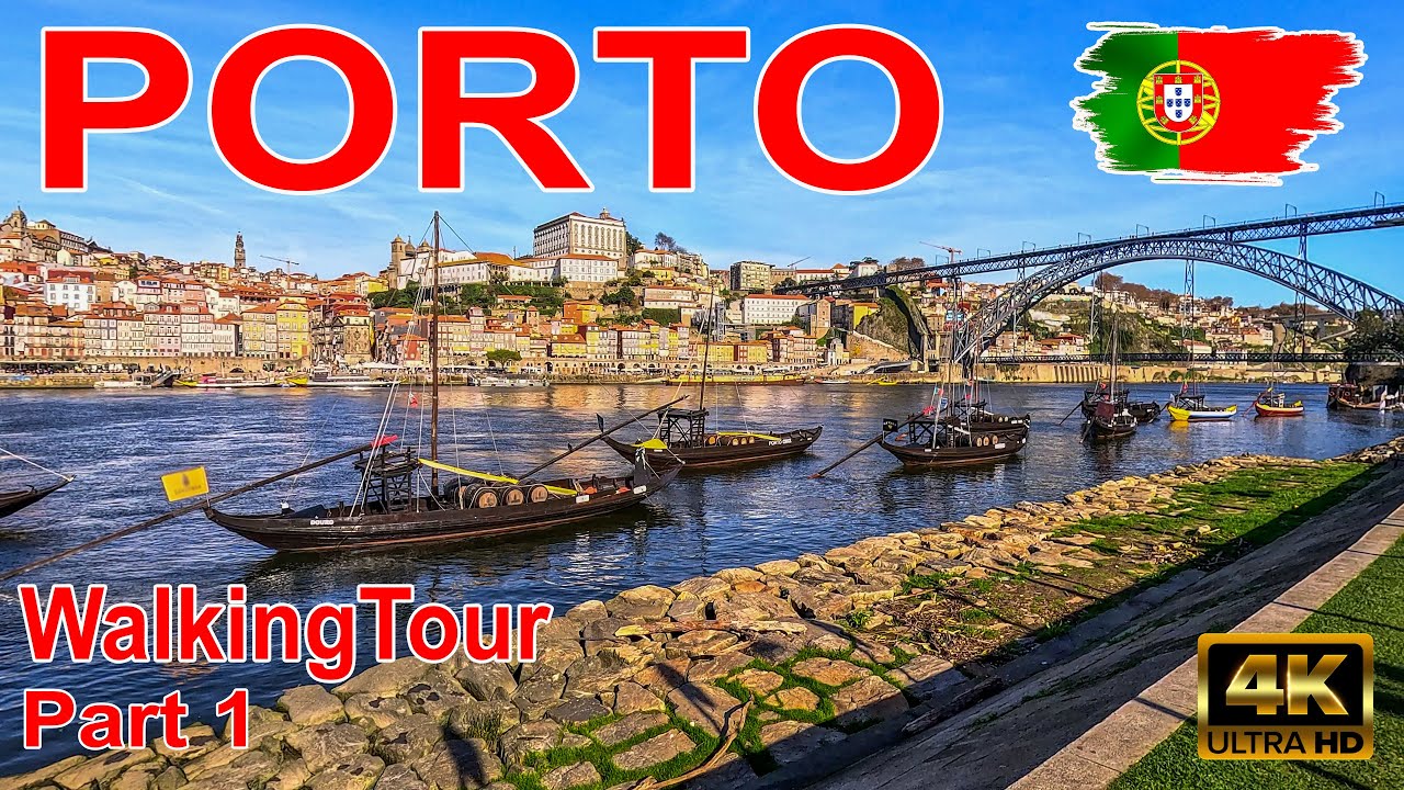 🇵🇹 Porto, Portugal - Walking Tour - Part 1 - 4K UHD video