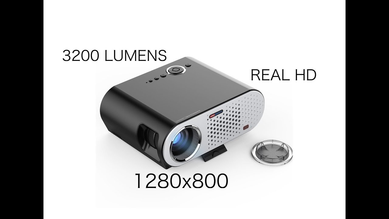 AWESOME VIVIBRIGHT GP90 REAL 720 HD Projector - 720p Native - Play PS4, Movies on 160 inch screen