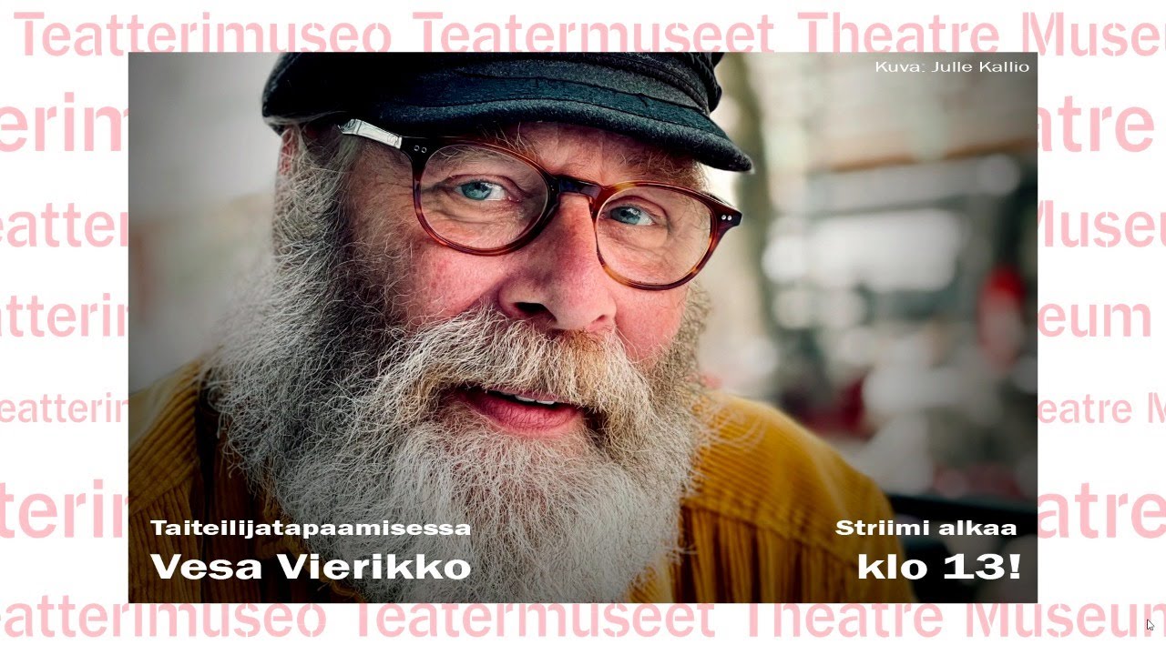 Taiteilijatapaamisessa Vesa Vierikko
