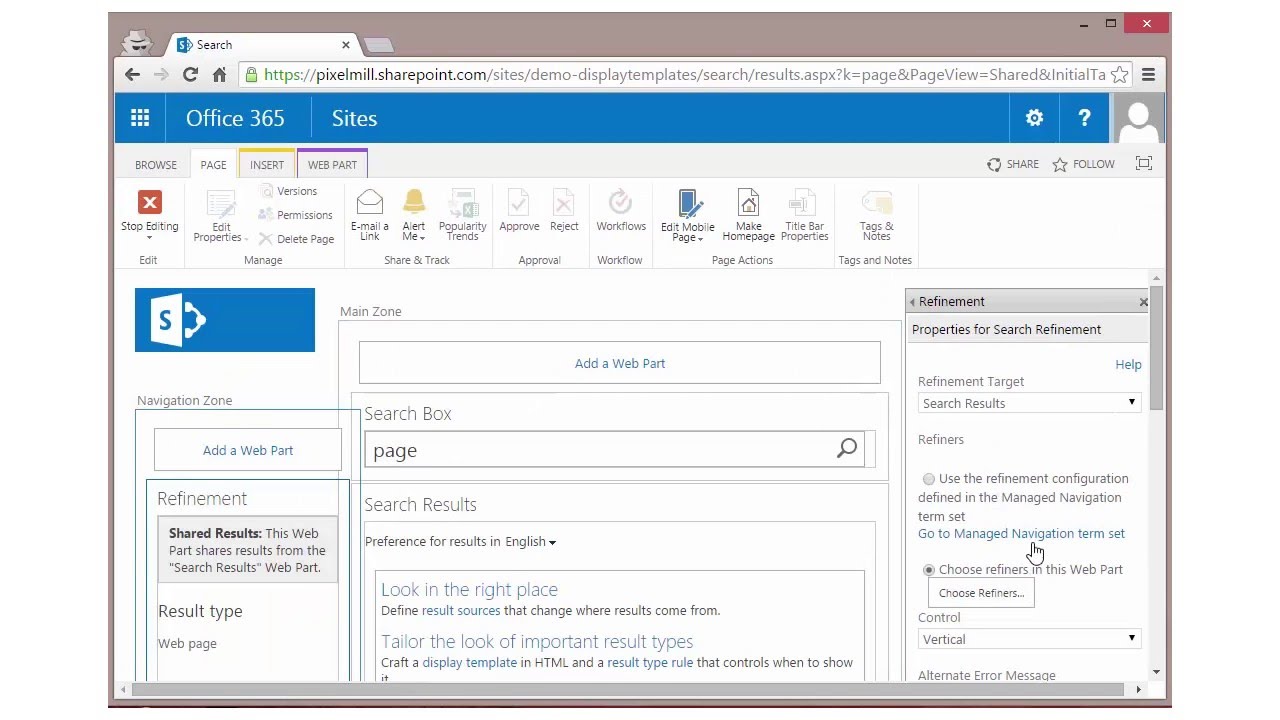 Breaking Down Display Templates - Demo 5 - Search Results Display Templates