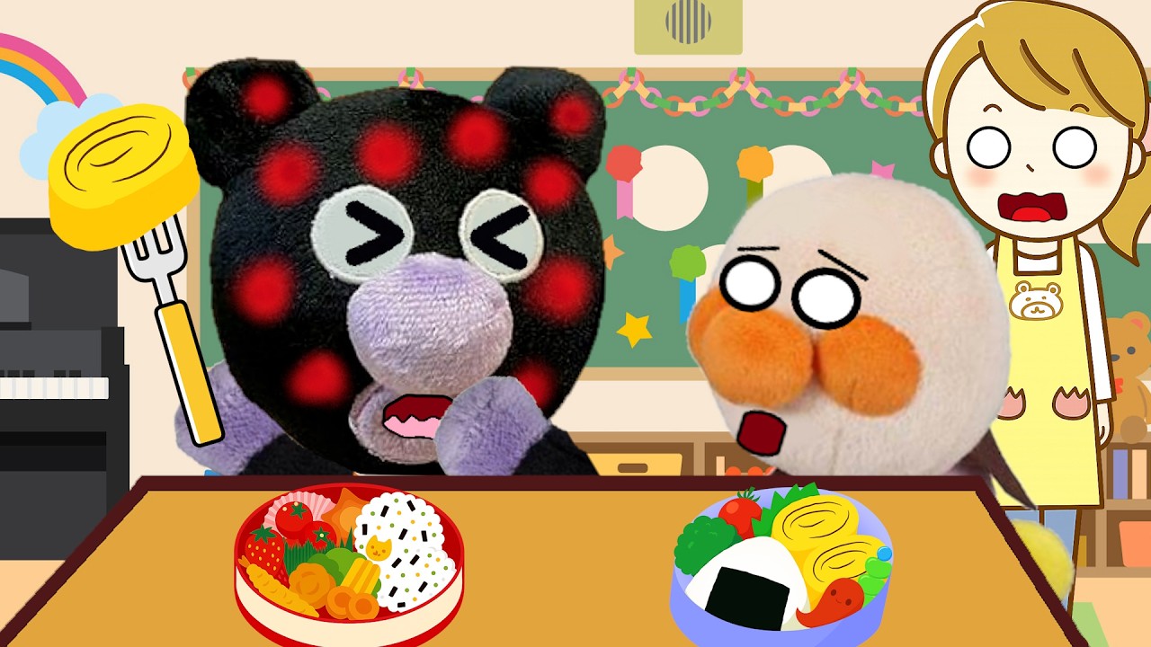 アレルギーに気をつけて！お弁当のおかず交換は勝手にしちゃダメだよ！アンパンマンとバイキンマン嘘つきはどっちかな？Anpanman Anime