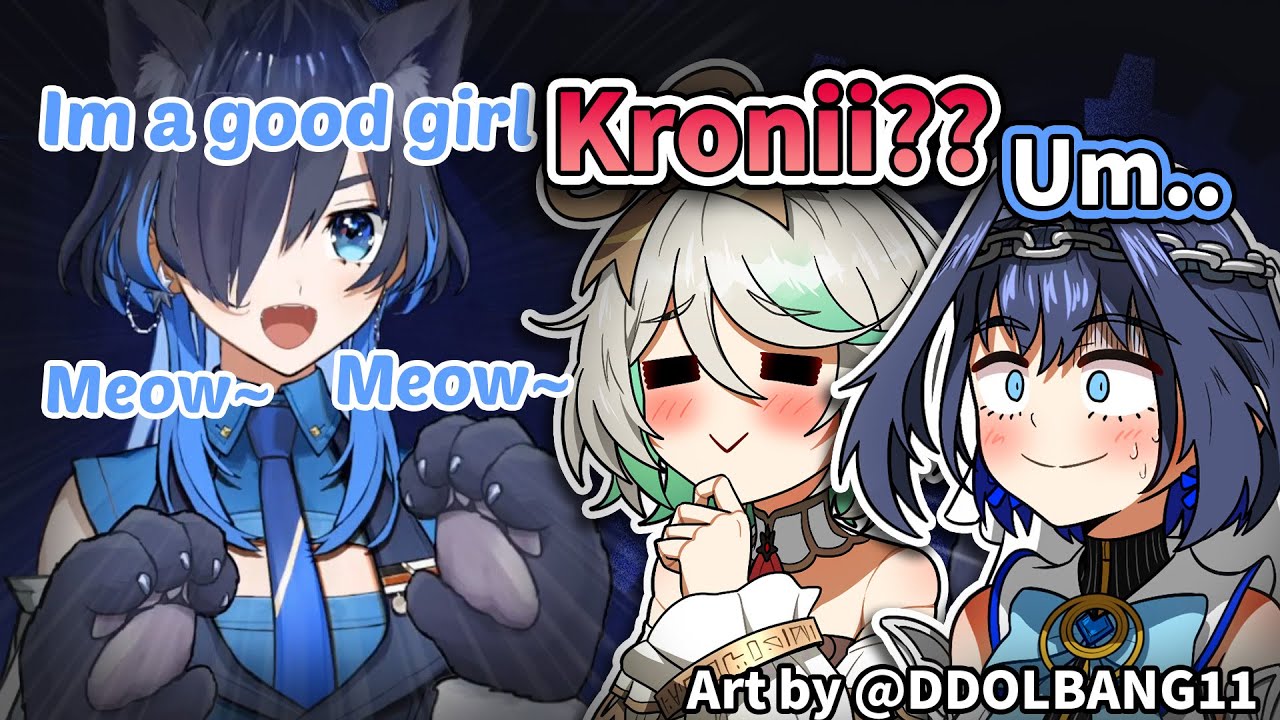 Cecilia Asks Kronii About Her Pet Play Allegations and Kronii Suddenly Starts Acting like a Cat