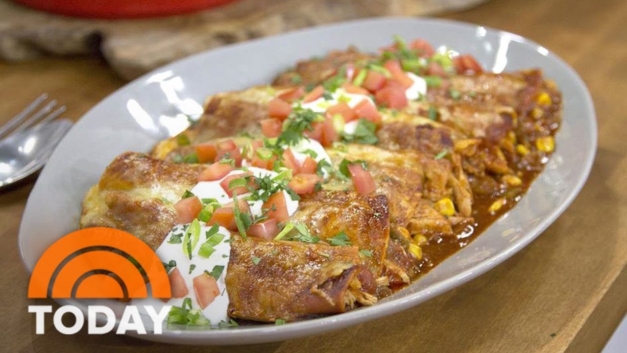 Food Network Host Tyler Florence Makes Cheesy Chicken Enchiladas Can Feed A Hungry Crowd | TODAY